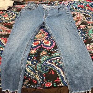 Old Navy Women's Straight Leg Blue Jeans